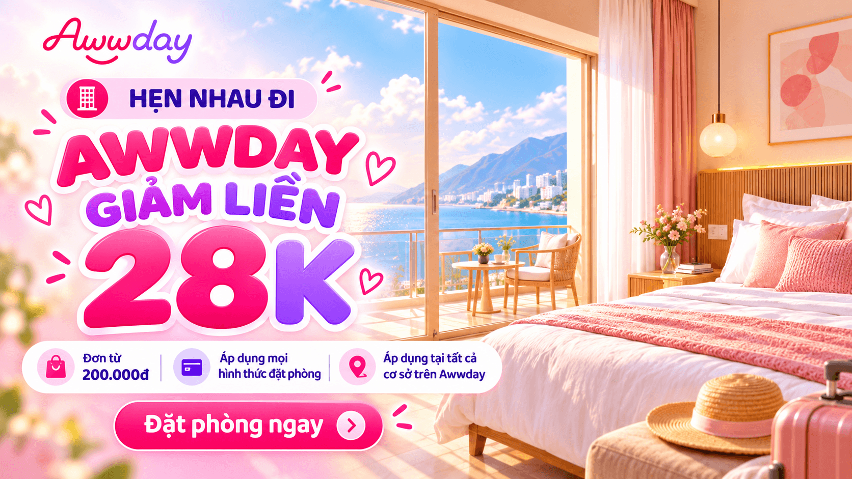 Hẹn nhau đi - Awwday giảm liền 28K