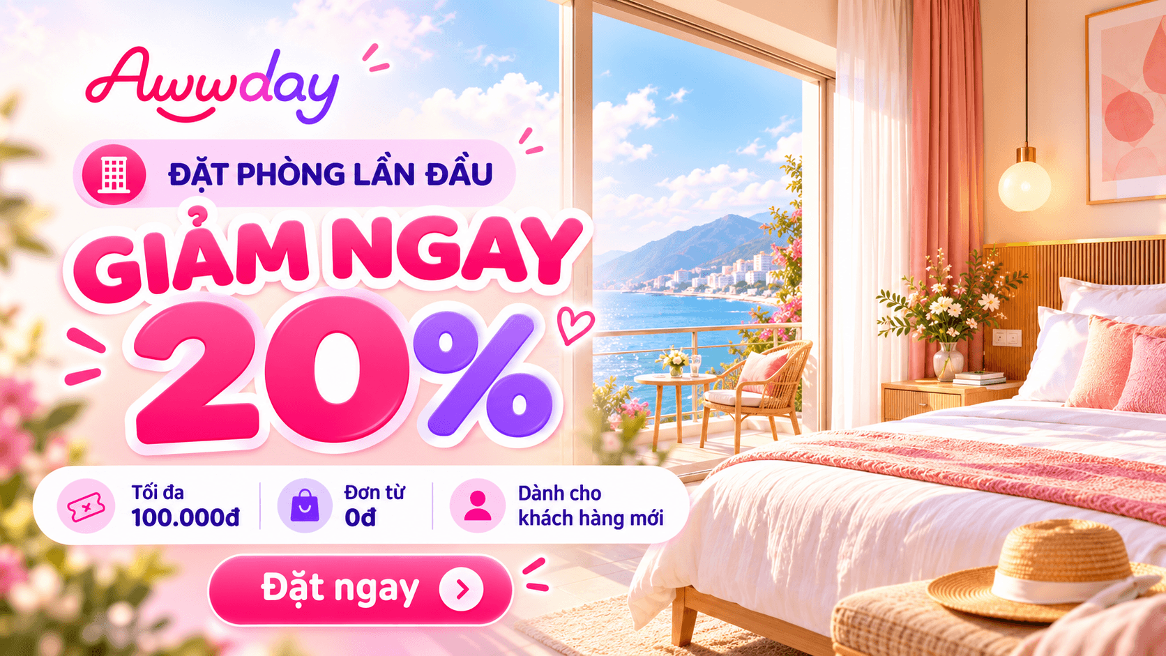 Đặt phòng lần đầu - Giảm ngay 20%